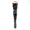 Pleaser - DELIGHT3023 Plattform Overknee Stiefel - Schwarz Product image